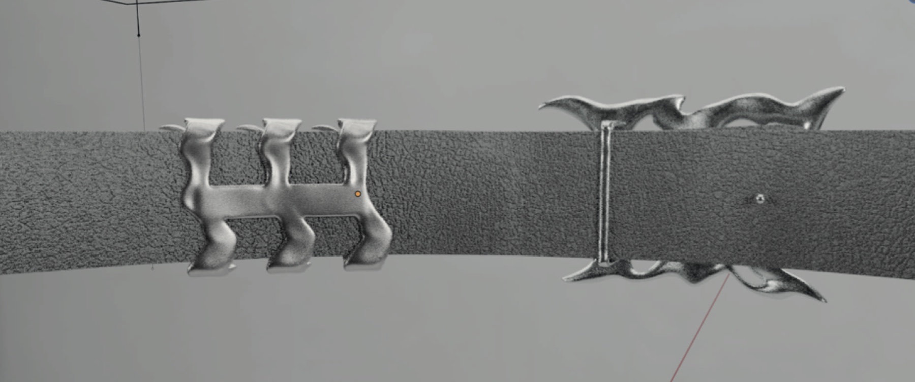 Buckle 01 3D belt study