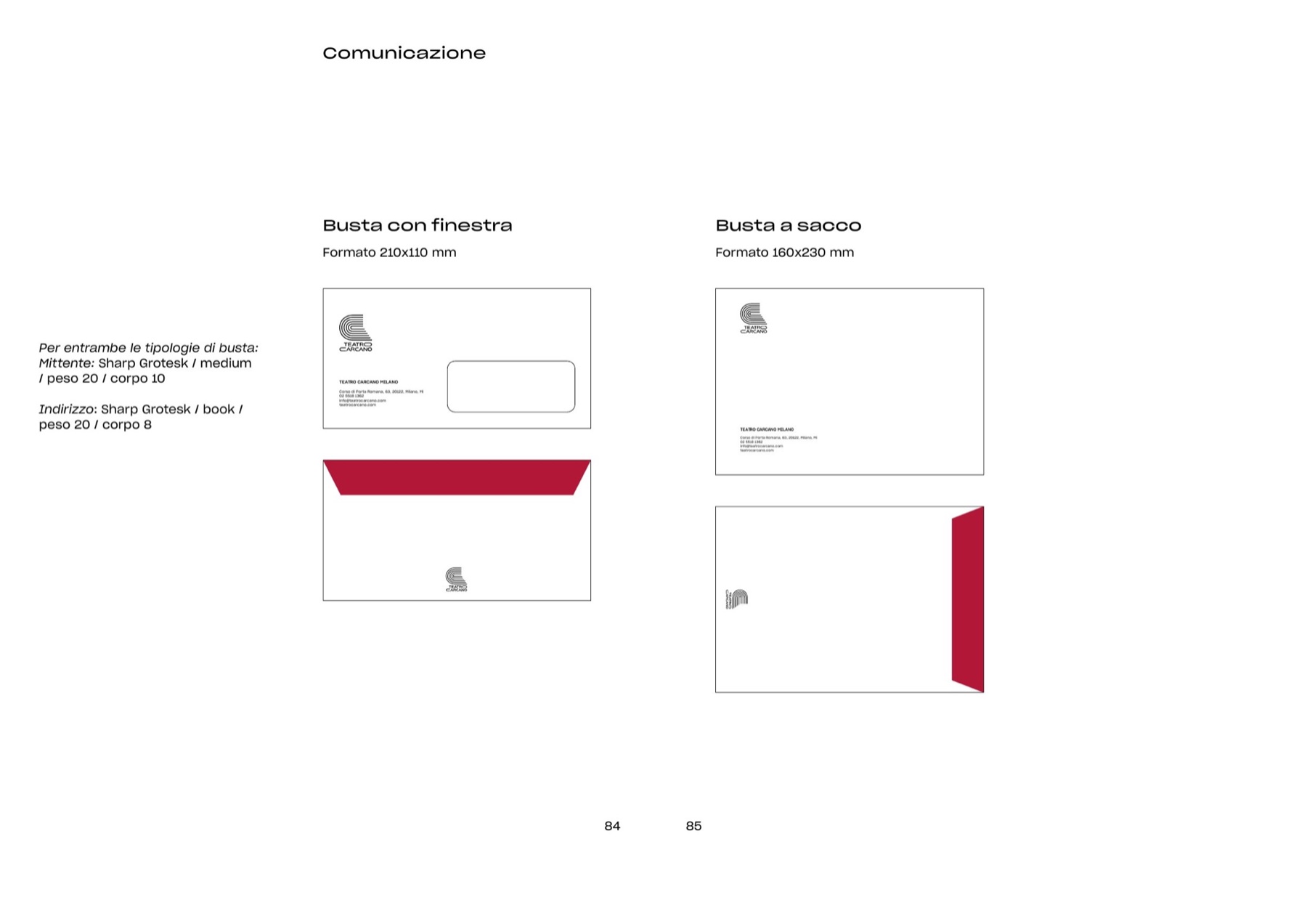 Teatro Carcano brand manual — page 2
