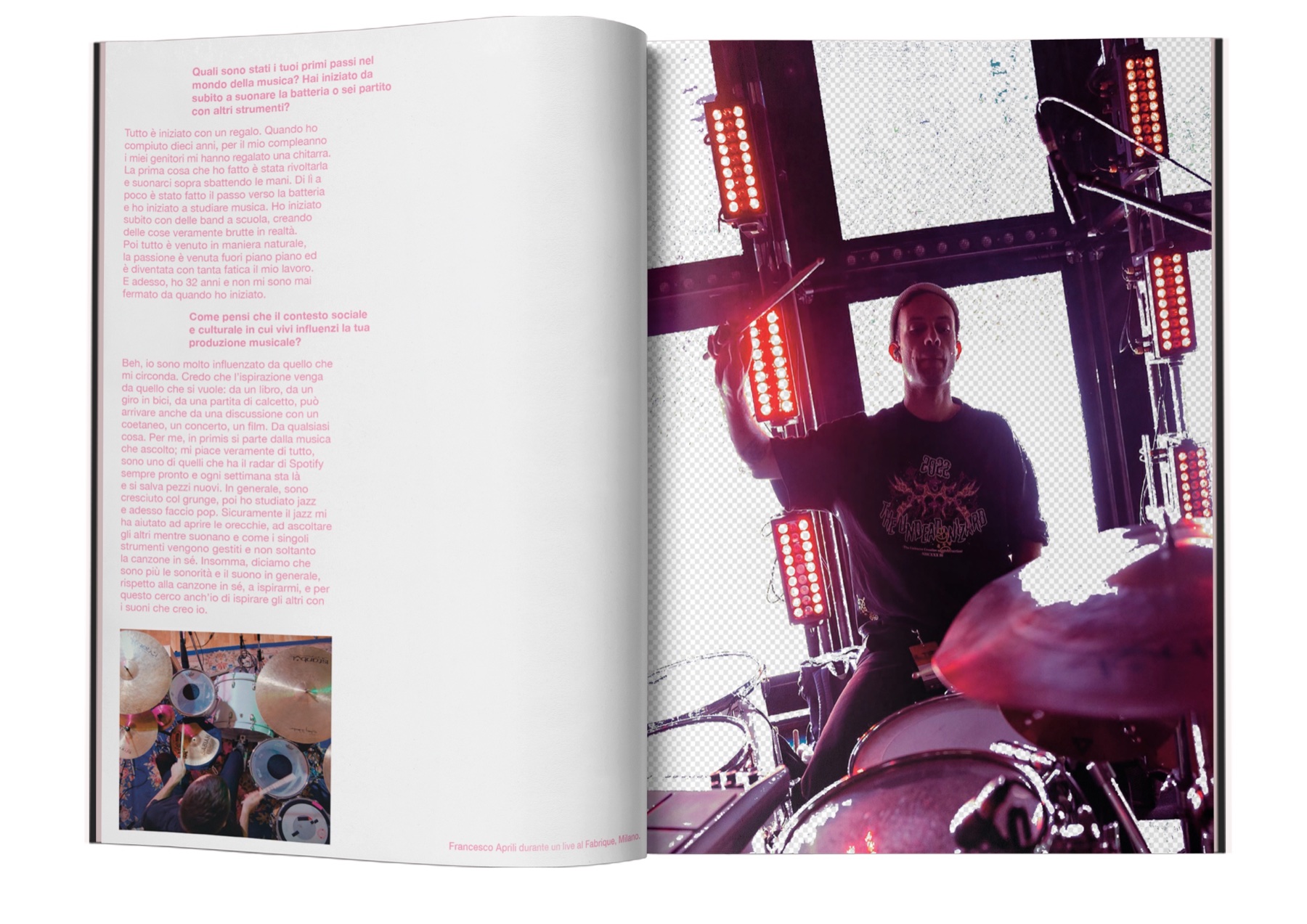 PARTI Magazine music interview spread