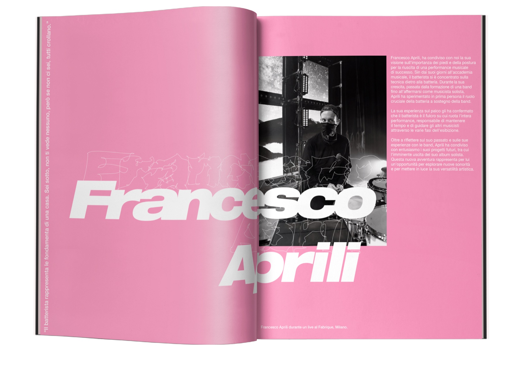 PARTI Magazine artwork interview spread
